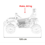 Elektrická Bugina - Passion 4x4 - čierna